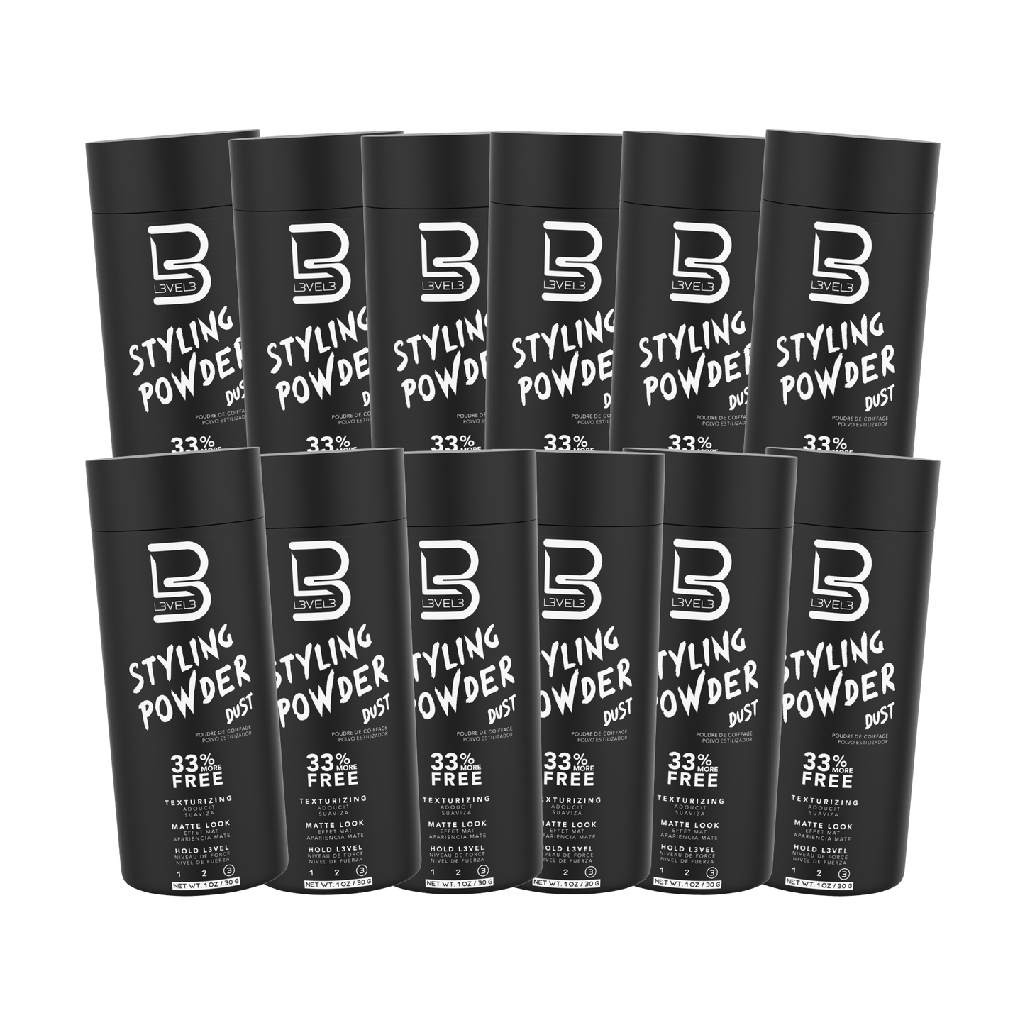 Level3 Styling-Puderstaub – 12er-Pack