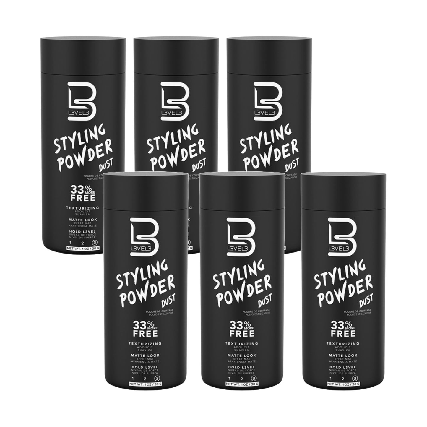 Level3 Styling-Puderstaub – 6er-Pack