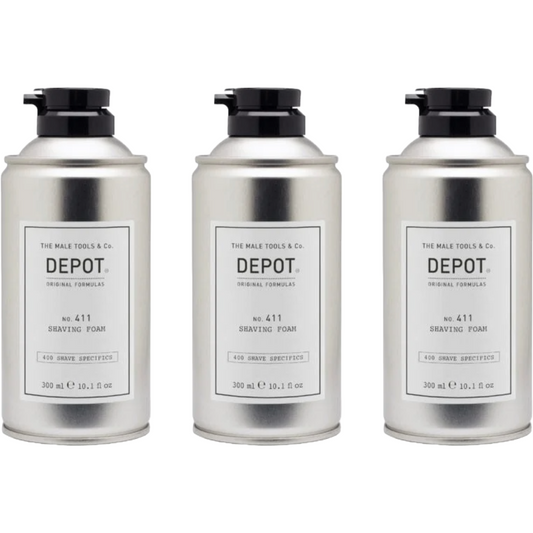 DEPOT N0.411 Shaving Foam 300ml - 3 PIECES