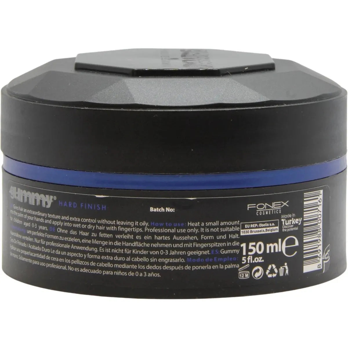 Gummy Styling Wax Hard Finish 150 ml Blau