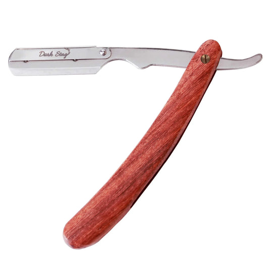 Dark Stag Wooden Handle Straight Razor