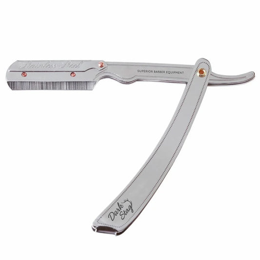 Dark Stag Handle Straight Razor