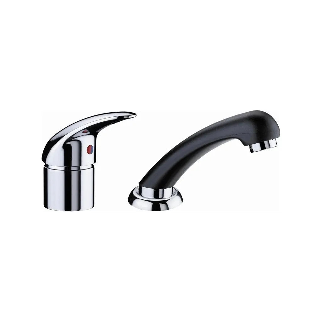 Sibel Hairdressing Sink Mixer Tap Set Black