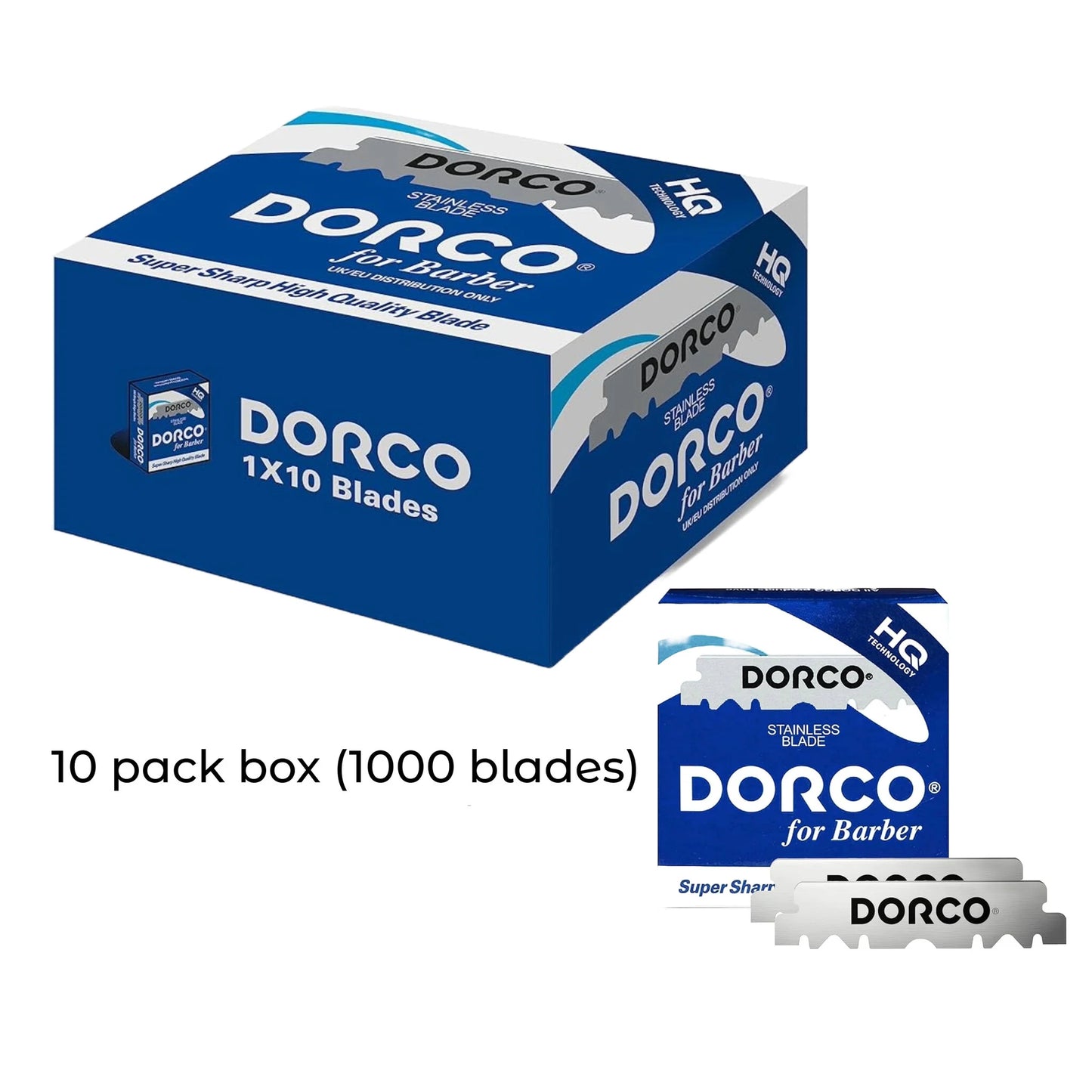 Dorco Single Edge Blades Box 10 x 100 messen