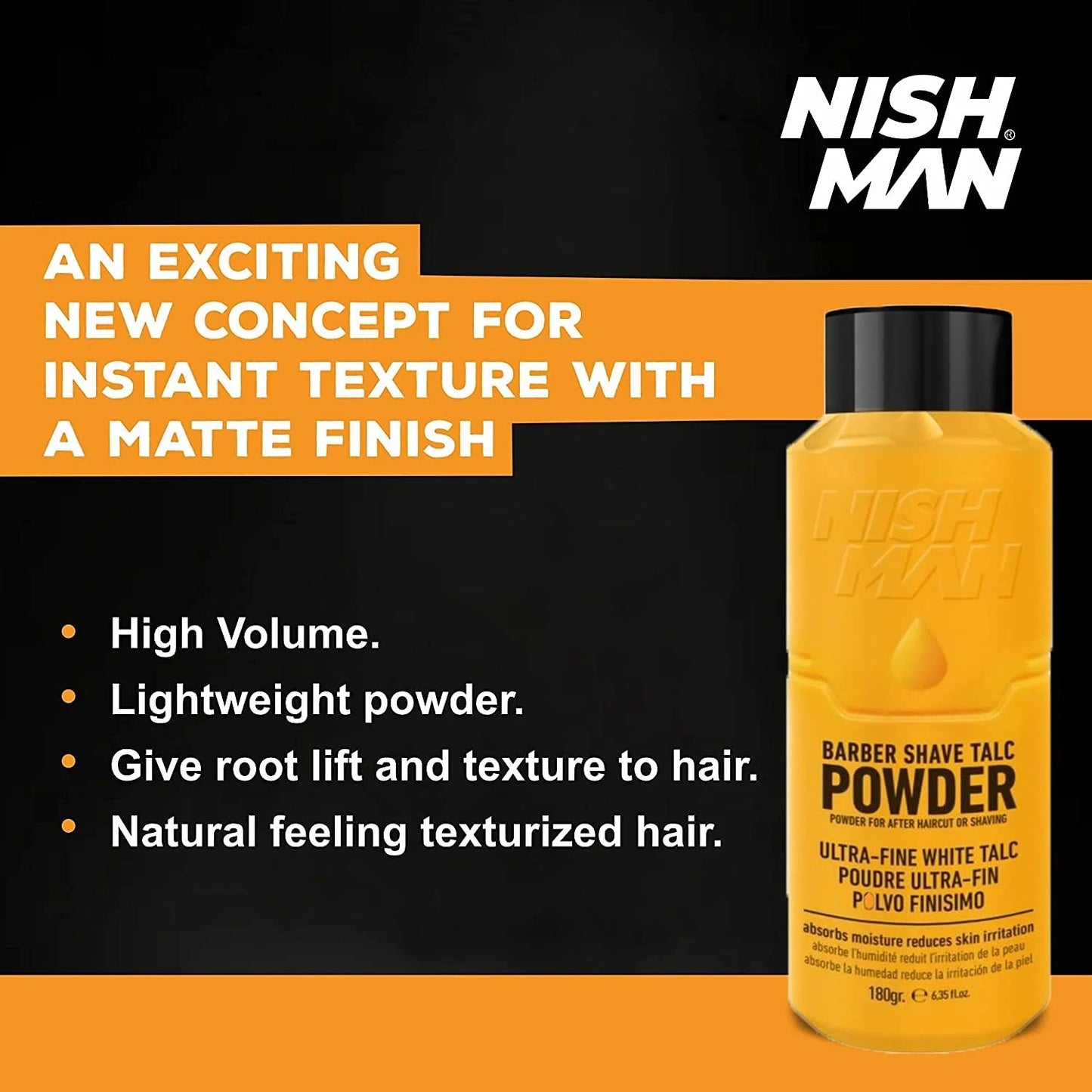 Nish Man Barber Shave Talkpoeder 180g