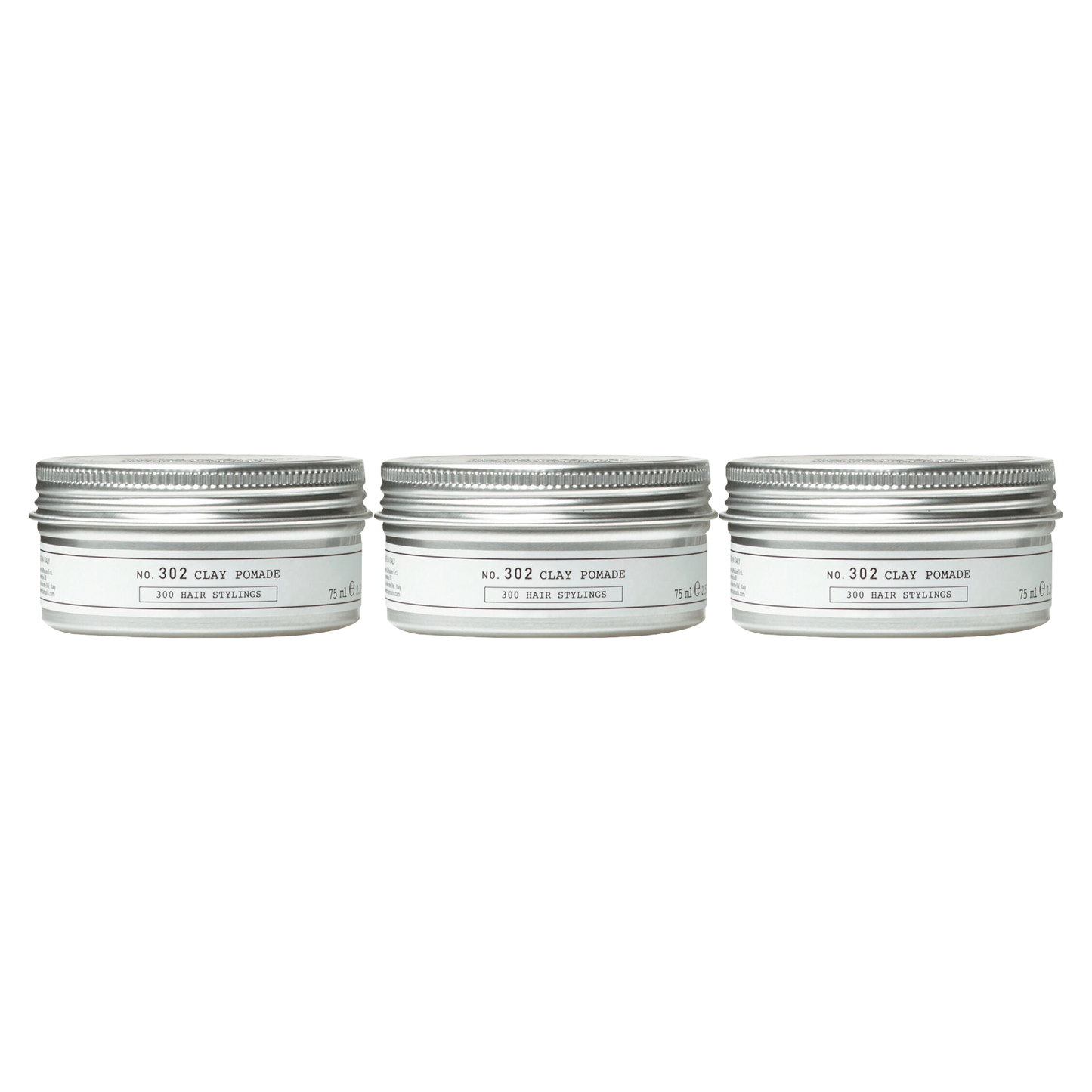 DEPOT No. 302 Clay Pomade 75 ml - 3 pack