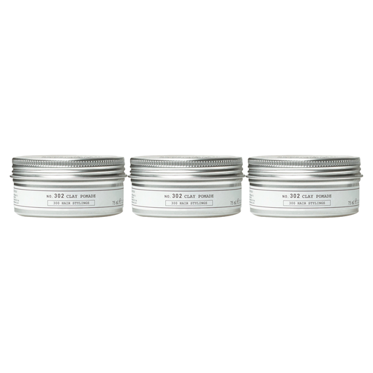 DEPOT No. 302 Clay Pomade 75 ml - 3 pack