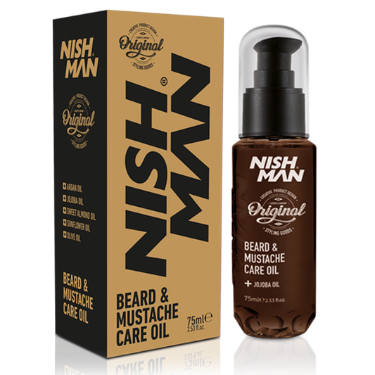 Nish Man Baard- en Snorverzorgingsolie 75ml