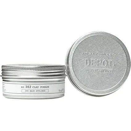 DEPOT No. 302 Clay Pomade 75 ml - 3 pack