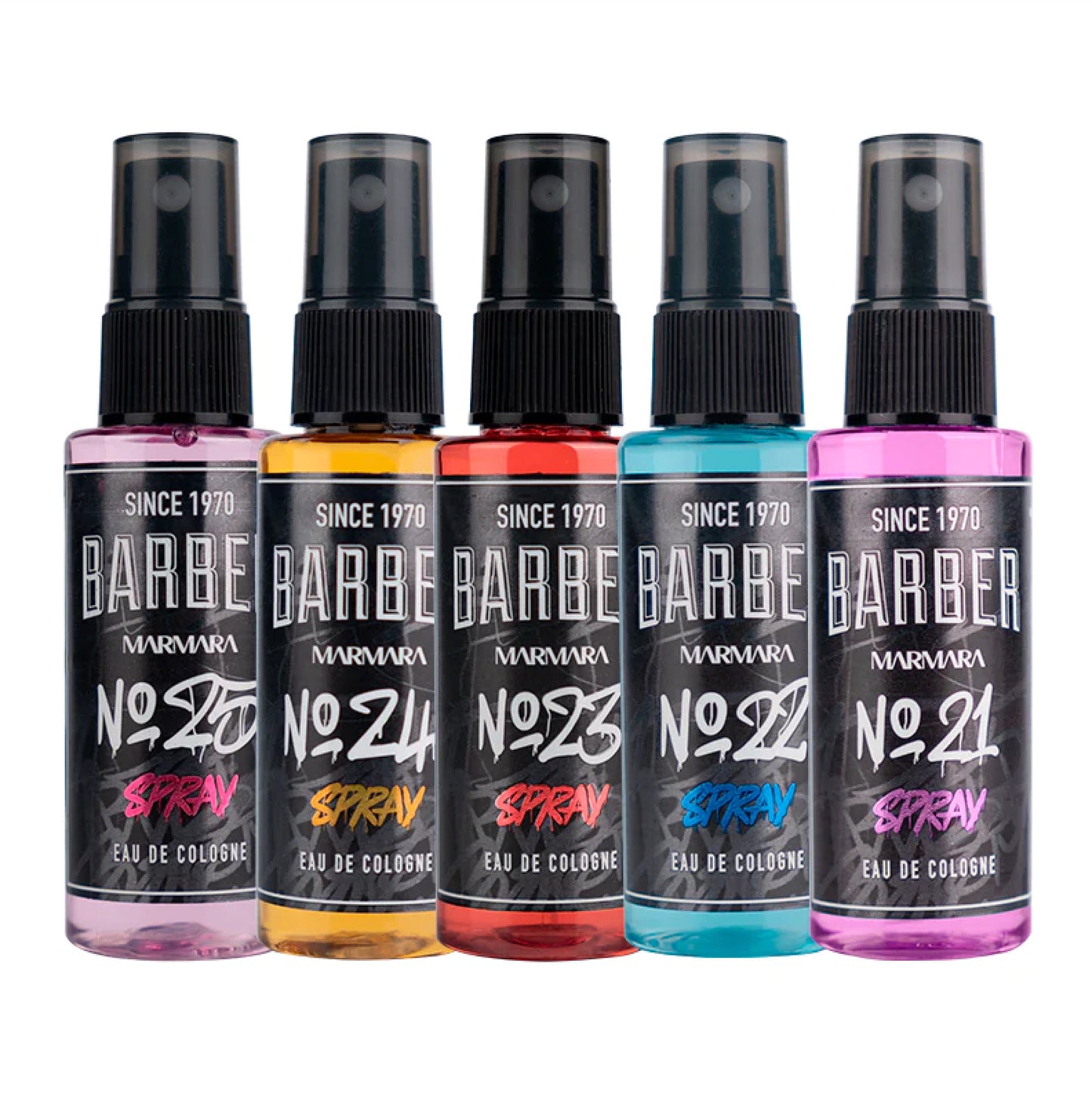 MARMARA BARBER Geschenkset Eau de Cologne Spray GRAFFITI 5x50ml