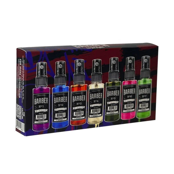 MARMARA BARBER Geschenkset Eau de Cologne Spray CLASSIC - 7x50ml