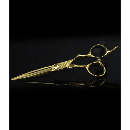 Mr Mustache Hairdressing Scissors Craft Gold