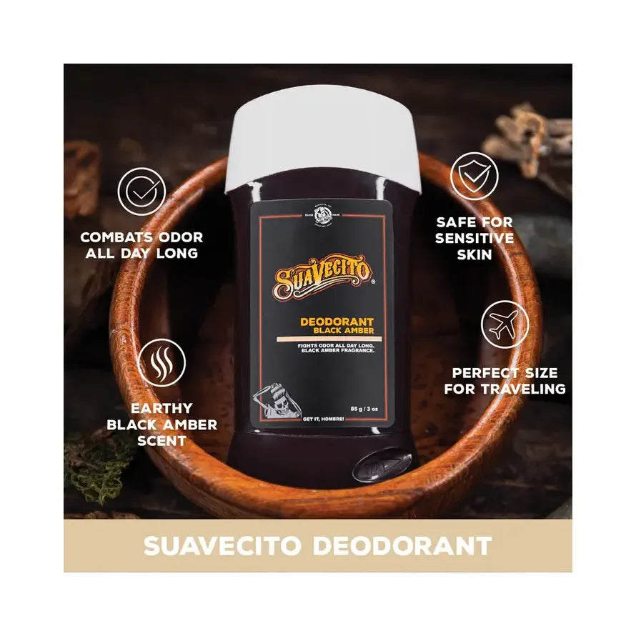 Suavecito Deodorant Black Amber 85 Gr. 